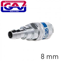 Hardened Steel Quick Coupler 8mm Hose Tail