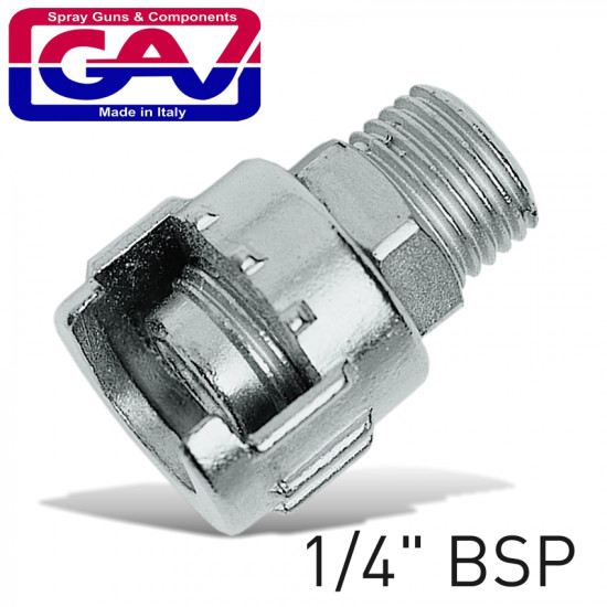 Nipple With Metal Ring 1/4'm For Bayonet Couplings Nipple With Metal Ring 1/4'm For Bayonet Couplings