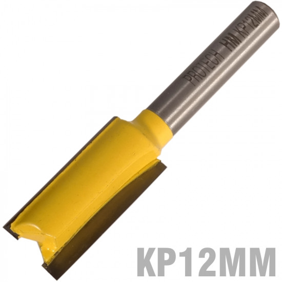 Straight Bit 12mm X 25mm Cut 2 Flute Metric 1/4' Shank Straight Bit 12mm X 25mm Cut 2 Flute Metric 1/4' Shank