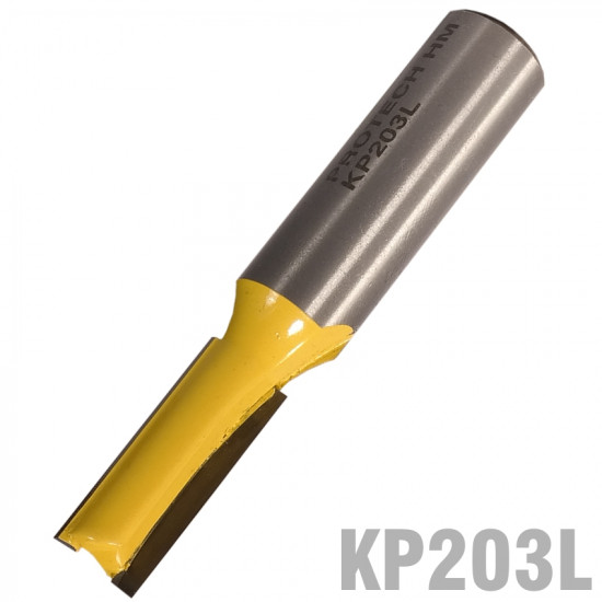 Straight Bit 3/8' (9.5mm) X 1'(25.4mm) Two Flute Long 1/2' Shank Straight Bit 3/8' (9.5mm) X 1'(25.4mm) Two Flute Long 1/2' Shank