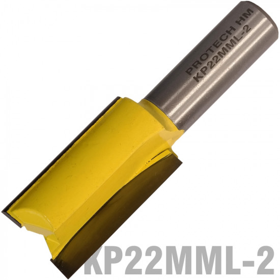 Straight Bit 22mm X 38mm Cut 2 Flute Metric 1/2' Shank Straight Bit 22mm X 38mm Cut 2 Flute Metric 1/2' Shank