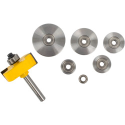 Rabbeting Bit 1 1/2' X 1/16' Depth 9/16' 1/4'shank X 7 Bearings