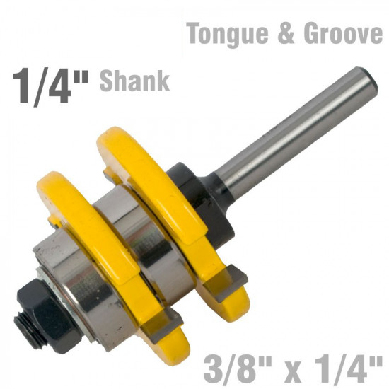 Tongue & Groove Assembly 3/8' X 1/4' 1/4' Shank Tongue & Groove Assembly 3/8' X 1/4' 1/4' Shank