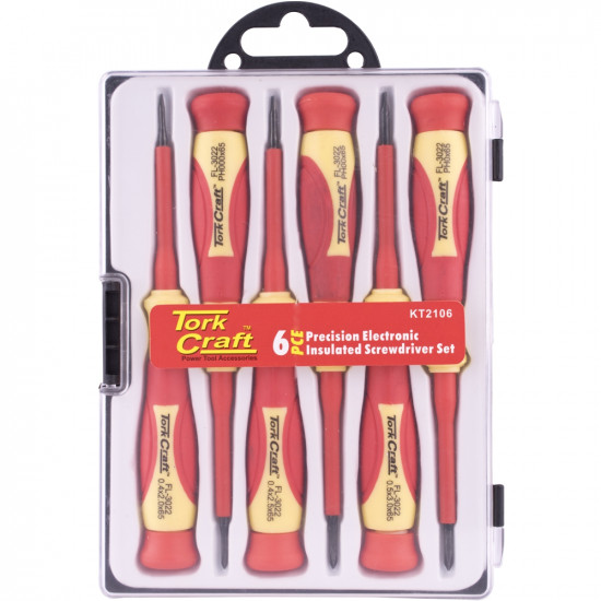 6pc Precision Electronic Insulated Screwdriver Set 6pc Precision Electronic Insulated Screwdriver Set