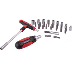 29pc Ratcheting Screwdriver & T-h&le Tool Set