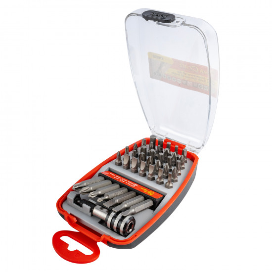 Screwdriver Bit Set 39pc 25mm 50mm Bits With Quick Release Bit Holder Screwdriver Bit Set 39pc 25mm 50mm Bits With Quick Release Bit Holder