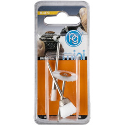Assorted White Nylon Brushes. 3pcs