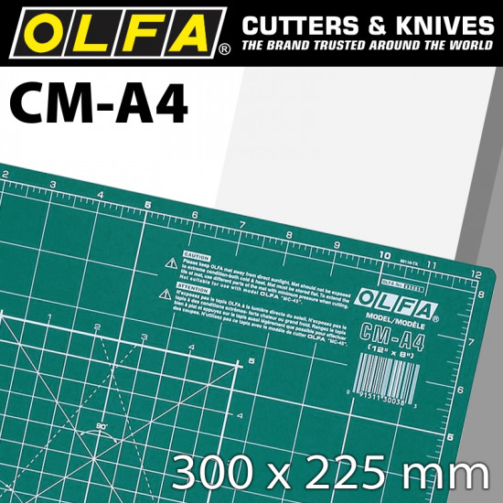 OLFA Cutting Mat 225 X 300mm A4 Craft Multi-purpose OLFA Cutting Mat 225 X 300mm A4 Craft Multi-purpose