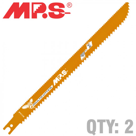 Sabre Saw Metal&wood Extra-long 250mm Multicutter U-shank 6&10tpi 2/pk Sabre Saw Metal&wood Extra-long 250mm Multicutter U-shank 6&10tpi 2/pk