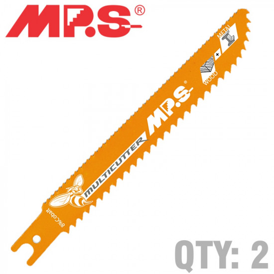 Sabre Saw Metal&wood 150mm Multicutter U-shank 6&10tpi 2/pk Sabre Saw Metal&wood 150mm Multicutter U-shank 6&10tpi 2/pk