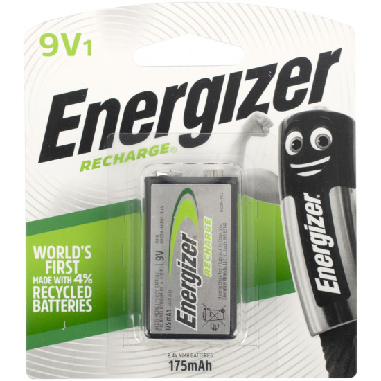 ENERGIZER Recharge: 9v -1 Pack (moq6) ENERGIZER Recharge: 9v -1 Pack (moq6)