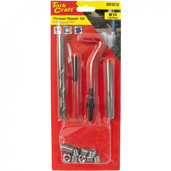 Thread Repair Kit 14pc M10 X 1.5 X 1.5d Internal Thread Carded Thread Repair Kit 14pc M10 X 1.5 X 1.5d Internal Thread Carded