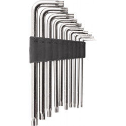 10pc Torx-security Set T9-t50 Cr-v Carded