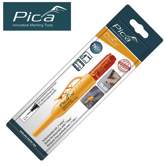 PICA Ink Marker For Deep Holes Red In Blister PICA Ink Marker For Deep Holes Red In Blister