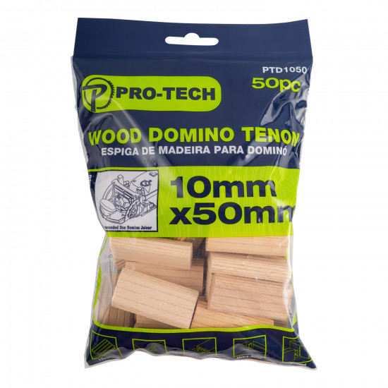 Domino Tenon 10x50mm 50pc Pack Beech Wood Domino Tenon 10x50mm 50pc Pack Beech Wood