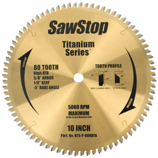 Tct Saw Blade 254mm X 80t X 16mm Cross Cut Titanium Series Tct Saw Blade 254mm X 80t X 16mm Cross Cut Titanium Series