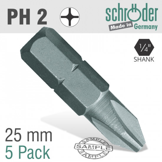Phil.no.2x25mm Classic Ins.bit 5 Pack Phil.no.2x25mm Classic Ins.bit 5 Pack