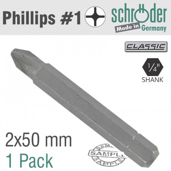 Pozi.no.2x50mm Classic Bit Bulk Pozi.no.2x50mm Classic Bit Bulk