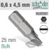 Slotted Bit 0.6x4.5 25mm Bulk
