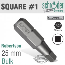 Sq.recess No.1 Insert Bit