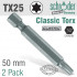 Torx Tx25 Classic Power Bit 50mm 2cd