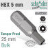 Allen/hex 5mm Security Insert Bit Bulk
