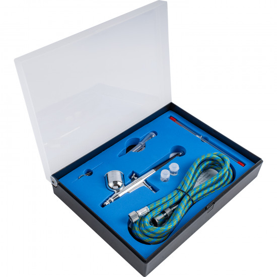 Air Brush Kit 0.2 0.3 0.5mm Nozzles With 1.8m Air Hose Air Brush Kit 0.2 0.3 0.5mm Nozzles With 1.8m Air Hose