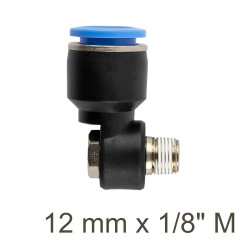 Swivel Elbow Pu 12mm X 1/8' M