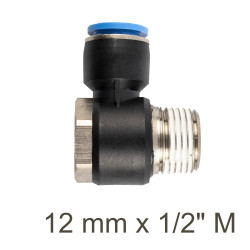 Swivel Elbow Pu 12mm X 1/2' M