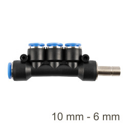 Red. Insert Manifold Side 4-port Pu 10mm - 6mm
