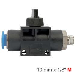 Pu Hose Fitting Valve 10mm X 1/8'm