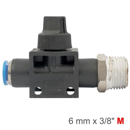 Pu Hose Fitting Valve 6mm X 3/8'm Pu Hose Fitting Valve 6mm X 3/8'm