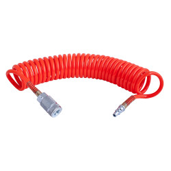 Spiral Hose 5m X 8mm X 5.5mm W/aro Quick Coupler