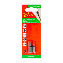 Torx Tx 6 Classic Insert Bit 25mm 2pc Carded