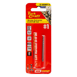Screw Extractor Set 2pc No.1 With Left H& Drill Bit