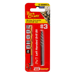 Screw Extractor Set 2pc No.3 With Left H& Drill Bit