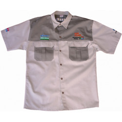 Vermont Mens Bush Shirt Khaki 100% Cotton 2xl