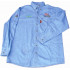 Vermont Mens Long Sleeved Denim Shirt Stone Washed Large