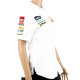 Ladies Blouse - White 3/4 - Small