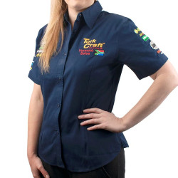 Vermont Ladies Blouse Navy Blue 2x-large