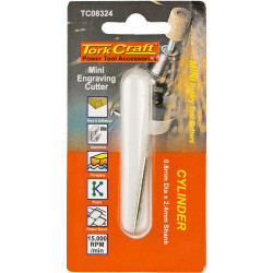 Mini Engraving Cutter 0.8mm Cyl 2.4mm Shank