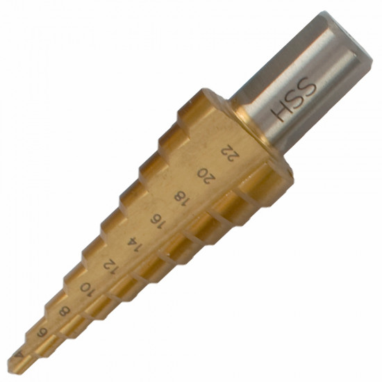 Step Drill Hss 4-22mmx2mm Step Drill Hss 4-22mmx2mm