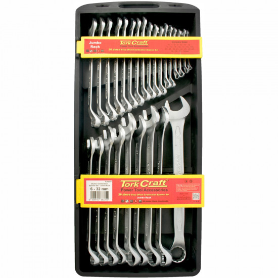 26pcs Combination Spanner Set 6-32mm Deep Offset Jumbo Rack 26pcs Combination Spanner Set 6-32mm Deep Offset Jumbo Rack