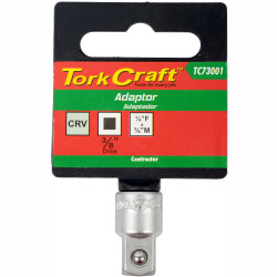 Socket Adaptor 1/4f X 3/8m Square
