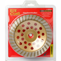 Dia. Cup Wheel 180 X 22.23mm Turbo Laser Welded