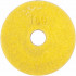 100mm Diamond Wet Polishing Pad 150 Grit Yellow