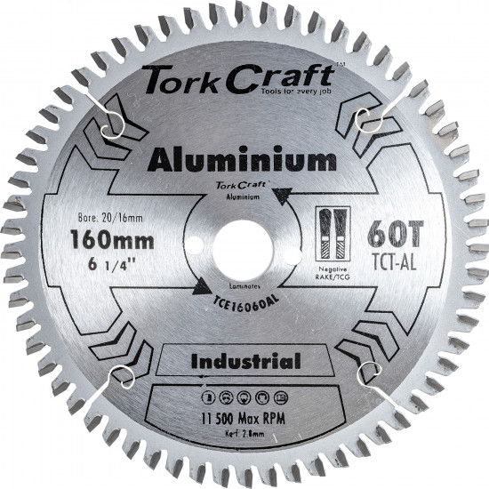 Blade Tct Euro Tip Alum160 X 60t 20-16mm Profesional Blade Tct Euro Tip Alum160 X 60t 20-16mm Profesional
