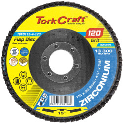 Flap Disc Zirconium 115mm 120grit Angled