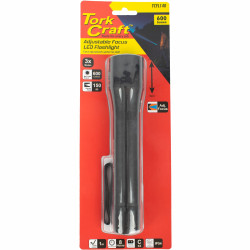 Torch Led Alum Focus Adj 600lm Blk Use 3 X C-cell Bat 3 Mode Flash Lig