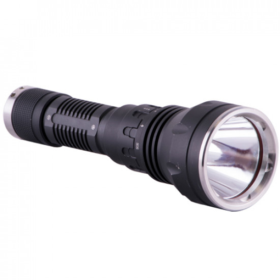 Torch Led Alum. 500lm Blk Use 2 X Cr123a Or 1 X 18650 Batteries Flash Torch Led Alum. 500lm Blk Use 2 X Cr123a Or 1 X 18650 Batteries Flash